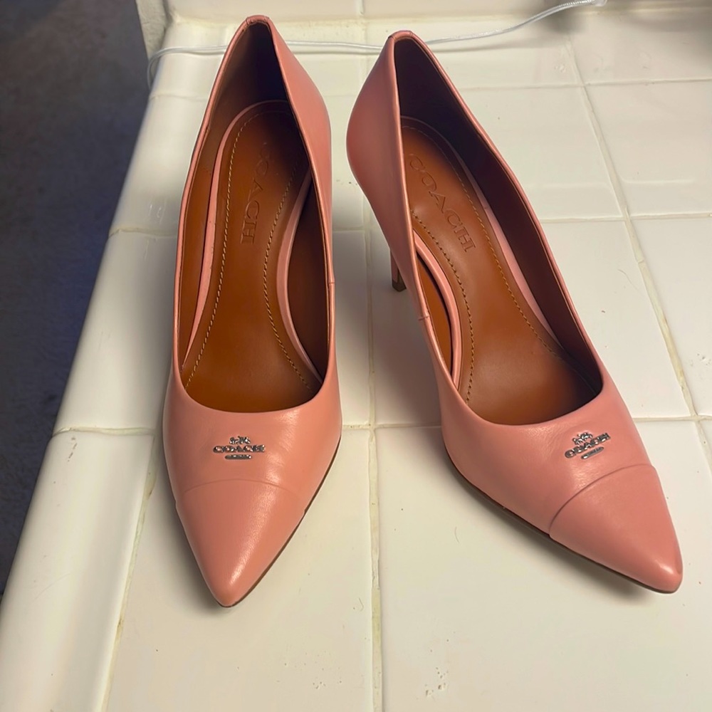Coach heels 3 1/2 inch